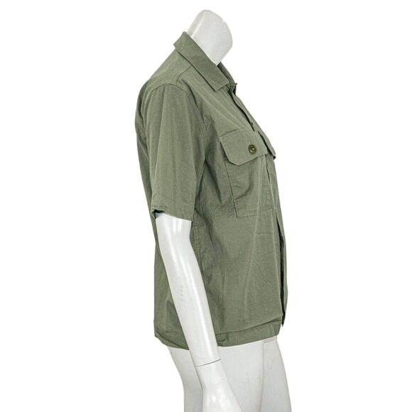 DEUS EX MACHINA Women's SUZY Safari Shirt in Green Size 10 - Picture 5 of 8